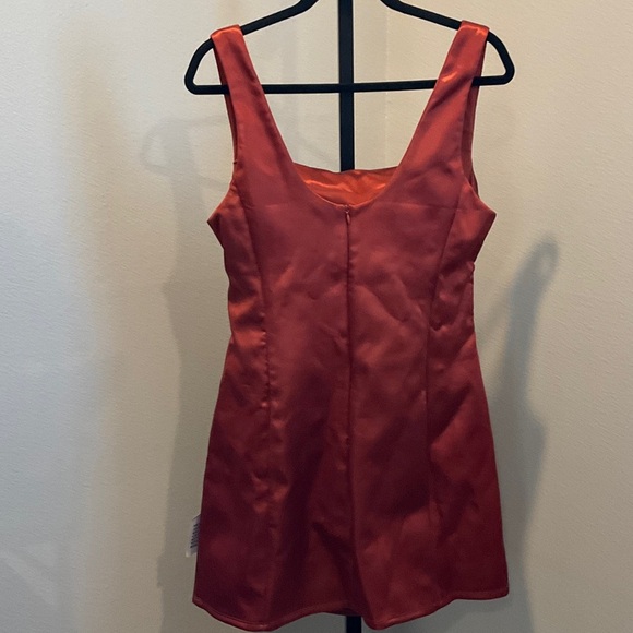 ASOS Red Satin Mini Dress - Picture 3 of 5
